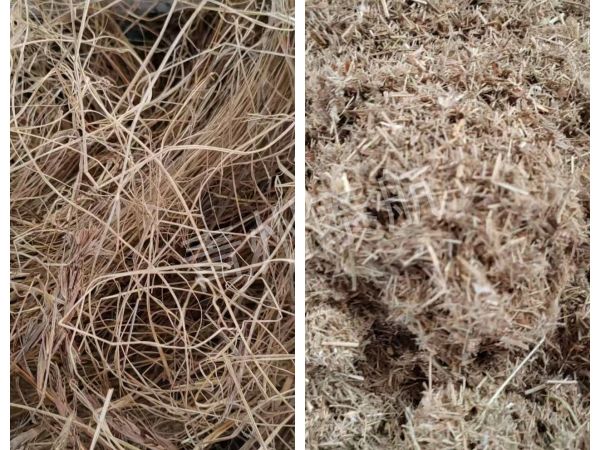 干草粉碎效果對比